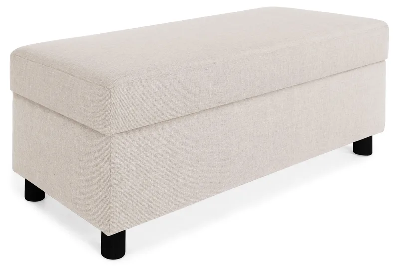 Crazy Fotskammel med Oppbevaring 120x50 - Beige - Møbler - Stoler & lenestoler - Krakk - Fotskammel