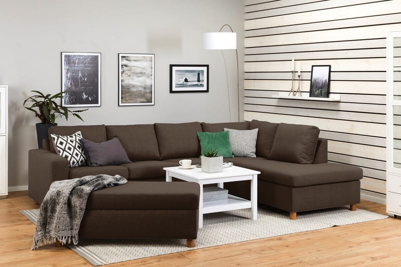 Crazy Fotskammel med Oppbevaring 120x50 - Brun - Møbler - Stoler & lenestoler - Krakk - Fotskammel