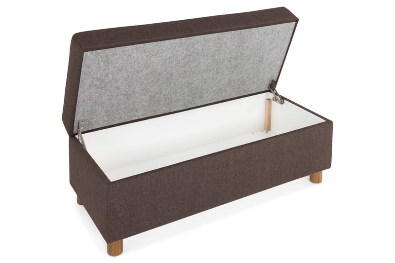 Crazy Fotskammel med Oppbevaring 120x50 - Brun - Møbler - Stoler & lenestoler - Krakk - Fotskammel