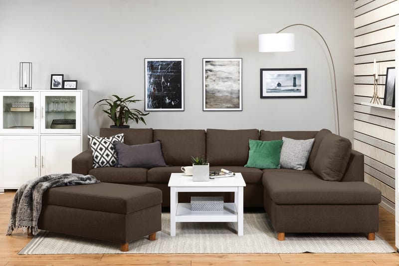 Crazy Fotskammel med Oppbevaring 120x50 - Brun - Møbler - Stoler & lenestoler - Krakk - Fotskammel