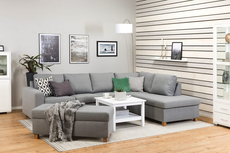 Crazy Fotskammel med Oppbevaring 120x50 - Lysegrå - Møbler - Stoler & lenestoler - Krakk - Fotskammel