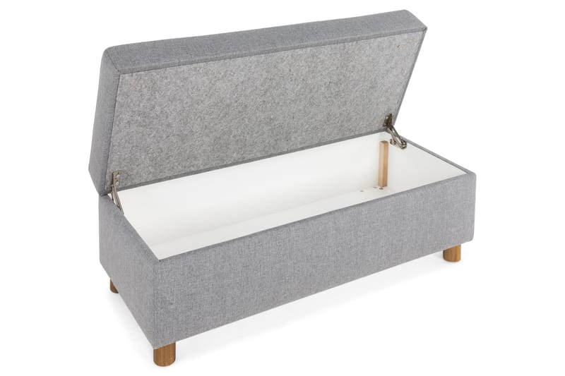 Crazy Fotskammel med Oppbevaring 120x50 - Lysegrå - Møbler - Stoler & lenestoler - Krakk - Fotskammel