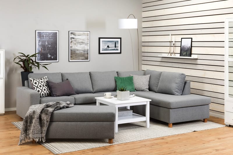 Crazy Fotskammel med Oppbevaring 120x50 - Lysegrå - Møbler - Stoler & lenestoler - Krakk - Fotskammel