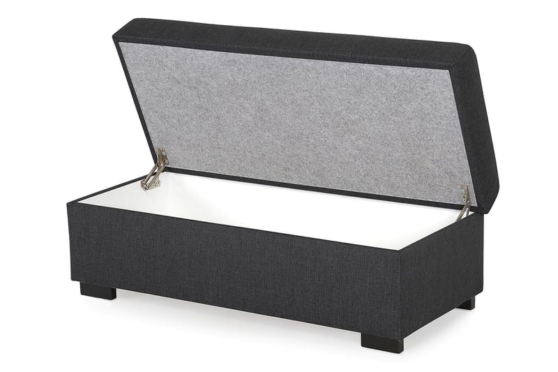 Crazy Fotskammel med Oppbevaring 120x50 - Mørkegrå - Møbler - Stoler & lenestoler - Krakk - Fotskammel