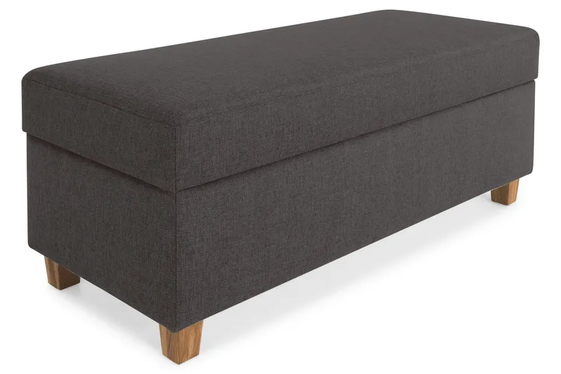 Crazy Fotskammel med Oppbevaring 120x50 - Mørkegrå - Møbler - Stoler & lenestoler - Krakk - Fotskammel
