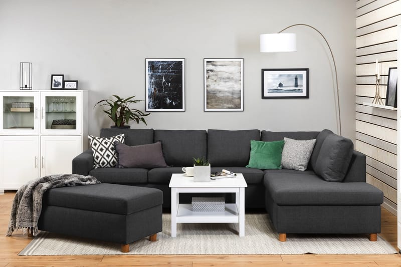 Crazy Fotskammel med Oppbevaring 120x50 - Mørkegrå - Møbler - Stoler & lenestoler - Krakk - Fotskammel