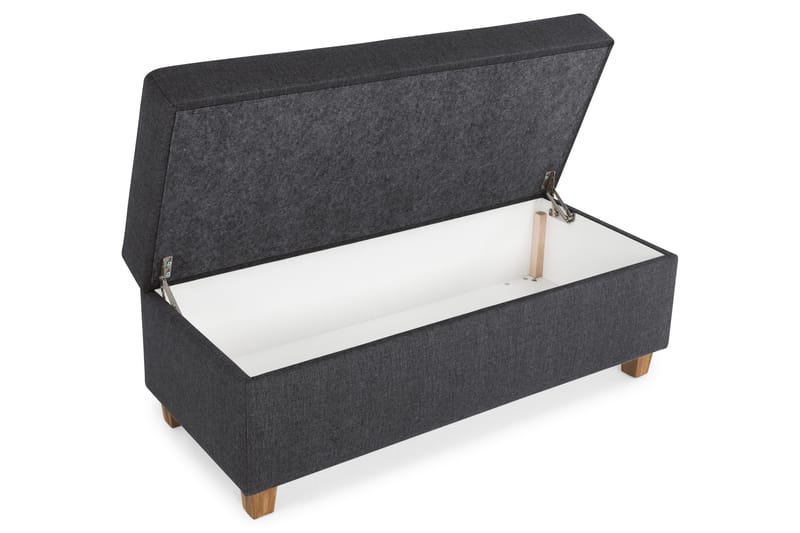 Crazy Fotskammel med Oppbevaring 120x50 - Mørkegrå - Møbler - Stoler & lenestoler - Krakk - Fotskammel