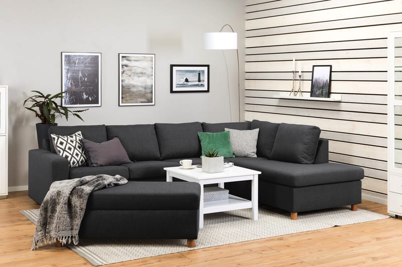 Crazy Fotskammel med Oppbevaring 120x50 - Mørkegrå - Møbler - Stoler & lenestoler - Krakk - Fotskammel