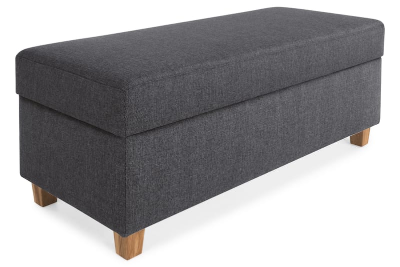 Crazy Fotskammel med Oppbevaring 120x50 - Mørkegrå - Møbler - Stoler & lenestoler - Krakk - Fotskammel
