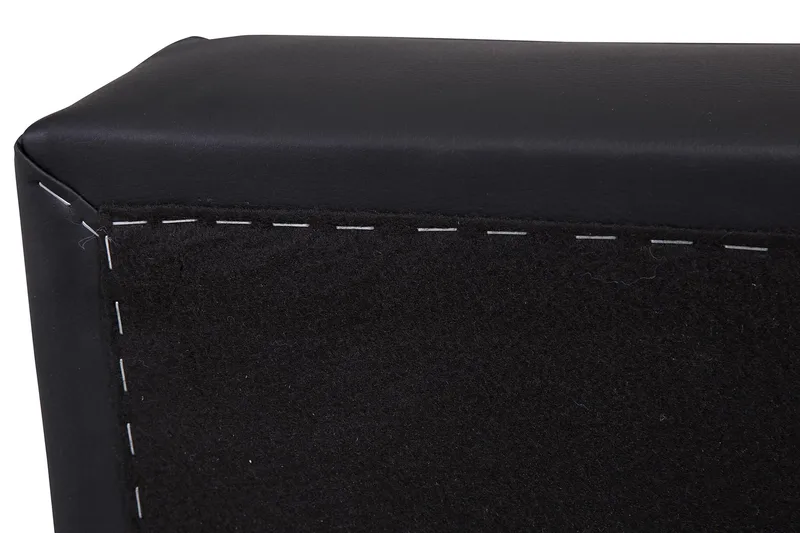 Crazy Fotskammel med Oppbevaring 120x50 - Svart Kunstlær - Møbler - Stoler & lenestoler - Krakk - Fotskammel