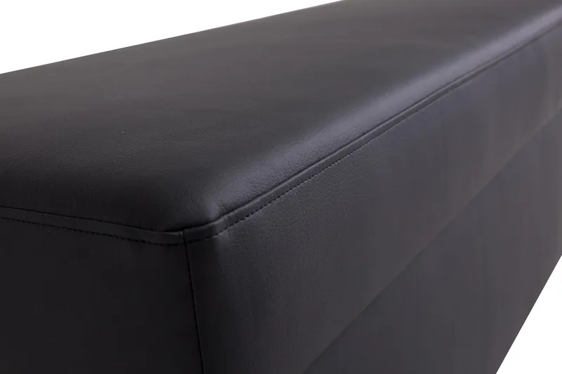 Crazy Fotskammel med Oppbevaring 120x50 - Svart Kunstlær - Møbler - Stoler & lenestoler - Krakk - Fotskammel