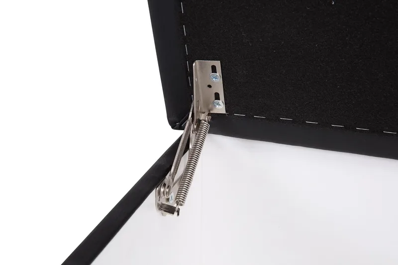 Crazy Fotskammel med Oppbevaring 120x50 - Svart Kunstlær - Møbler - Stoler & lenestoler - Krakk - Fotskammel