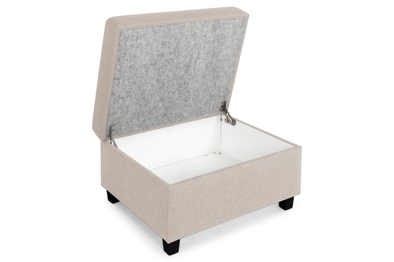 Crazy Fotskammel med Oppbevaring 80x65 - Beige - Møbler - Stoler & lenestoler - Krakk - Fotskammel