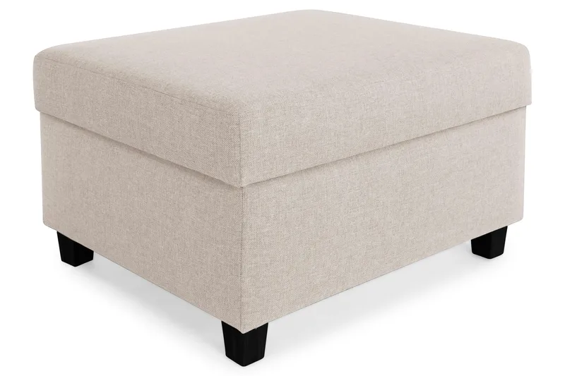Crazy Fotskammel med Oppbevaring 80x65 - Beige - Møbler - Stoler & lenestoler - Krakk - Fotskammel