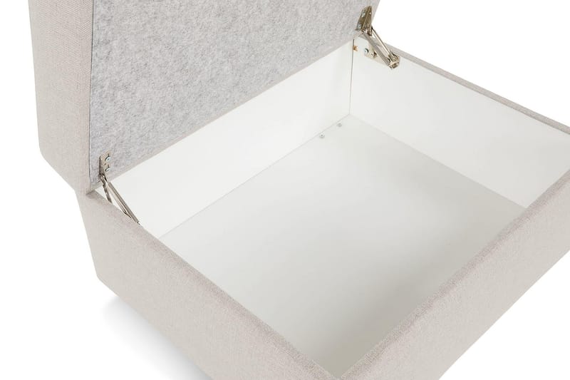 Crazy Fotskammel med Oppbevaring 80x65 - Beige - Møbler - Stoler & lenestoler - Krakk - Fotskammel