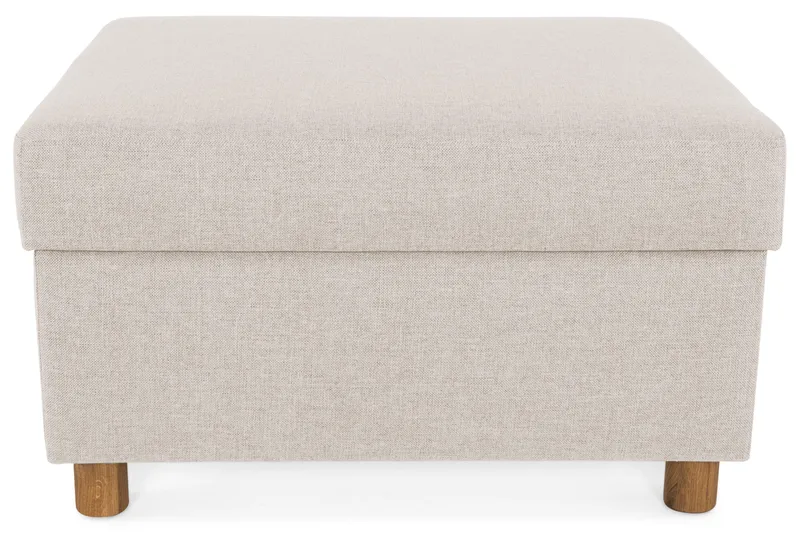 Crazy Fotskammel med Oppbevaring 80x65 - Beige - Møbler - Stoler & lenestoler - Krakk - Fotskammel