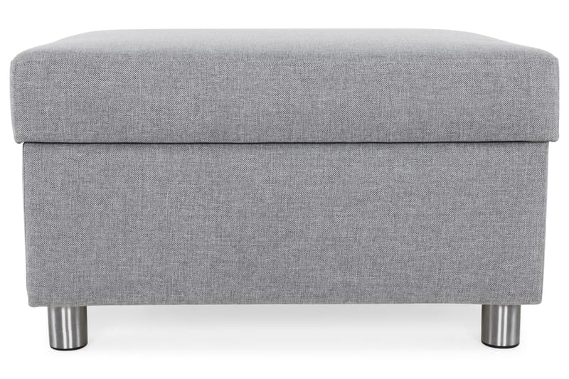 Crazy Fotskammel med Oppbevaring 80x65 - Lysegrå - Møbler - Stoler & lenestoler - Krakk - Fotskammel