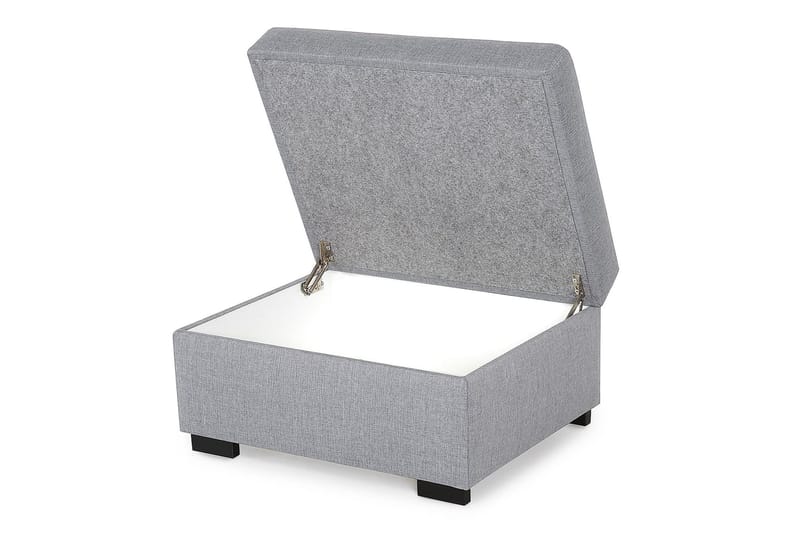 Crazy Fotskammel med Oppbevaring 80x65 - Lysegrå - Møbler - Stoler & lenestoler - Krakk - Fotskammel