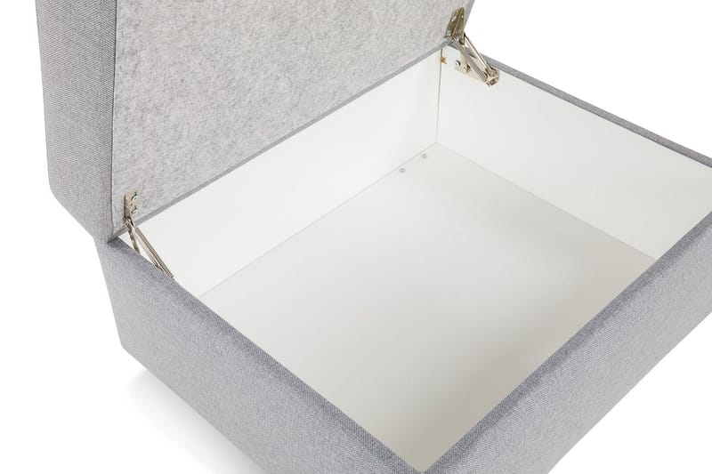 Crazy Fotskammel med Oppbevaring 80x65 - Lysegrå - Møbler - Stoler & lenestoler - Krakk - Fotskammel