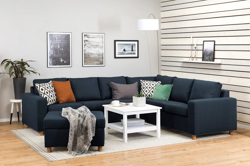 Crazy Fotskammel med Oppbevaring 80x65 - Mørkeblå - Møbler - Stoler & lenestoler - Krakk - Fotskammel