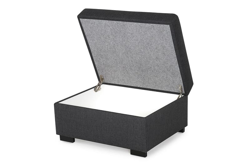 Crazy Fotskammel med Oppbevaring 80x65 - Mørkegrå - Møbler - Stoler & lenestoler - Krakk - Fotskammel
