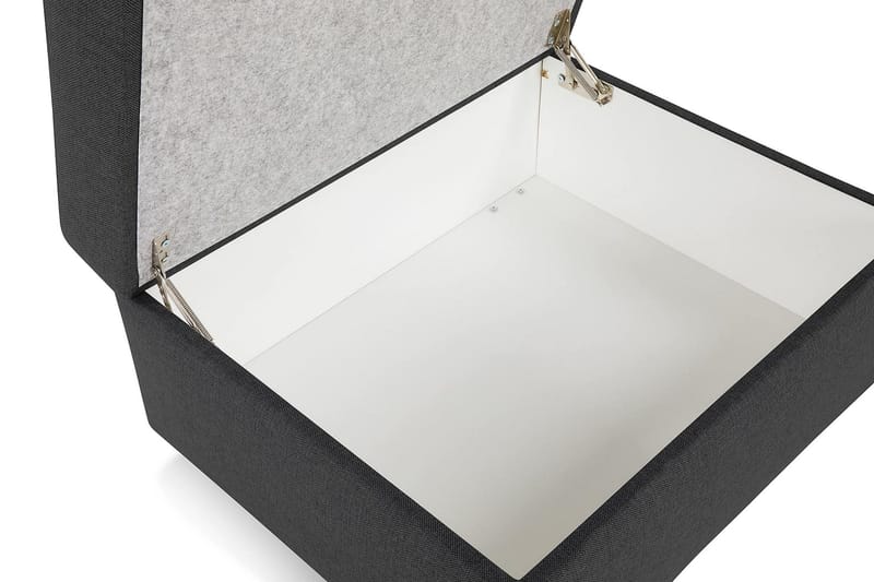 Crazy Fotskammel med Oppbevaring 80x65 - Mørkegrå - Møbler - Stoler & lenestoler - Krakk - Fotskammel
