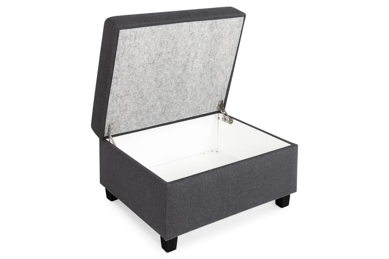 Crazy Fotskammel med Oppbevaring 80x65 - Mørkegrå - Møbler - Stoler & lenestoler - Krakk - Fotskammel