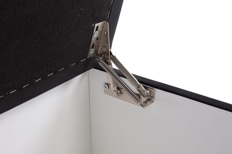 Crazy Fotskammel med Oppbevaring 80x65 - Svart Kunstlær - Møbler - Stoler & lenestoler - Krakk - Fotskammel