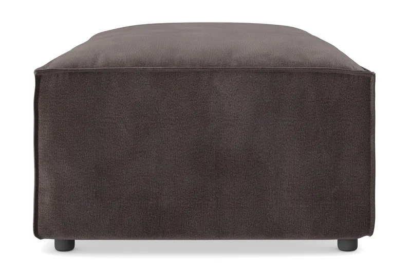 Cubo 1-seters Rektangulær Fotskammelmodul i Fløyel 120 cm bred - Mørk grå - Møbler - Stoler & lenestoler - Krakk - Fotskammel