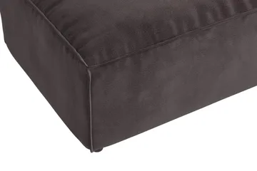 Cubo 1-seters Rektangulær Fotskammelmodul i Fløyel 120 cm bred - Mørk grå - Møbler - Stoler & lenestoler - Krakk - Fotskammel