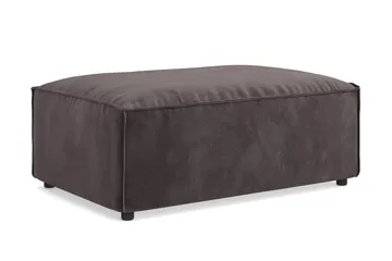 Cubo 1-seters Rektangulær Fotskammelmodul i Fløyel 120 cm bred - Mørk grå - Møbler - Stoler & lenestoler - Krakk - Fotskammel