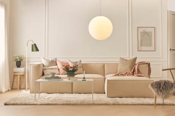 Cubo 1-seters Rektangulær Fotskammelmodul i Stoff 120 cm bred - Beige - Møbler - Stoler & lenestoler - Krakk - Fotskammel