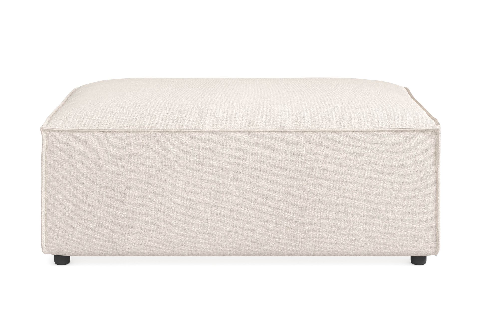 Cubo 1-seters Rektangulær Fotskammelmodul i Stoff 120 cm bred - Beige - Møbler - Stoler & lenestoler - Krakk - Fotskammel
