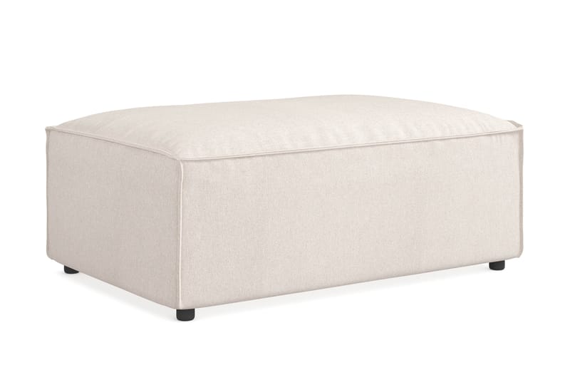 Cubo 1-seters Rektangulær Fotskammelmodul i Stoff 120 cm bred - Beige - Møbler - Stoler & lenestoler - Krakk - Fotskammel