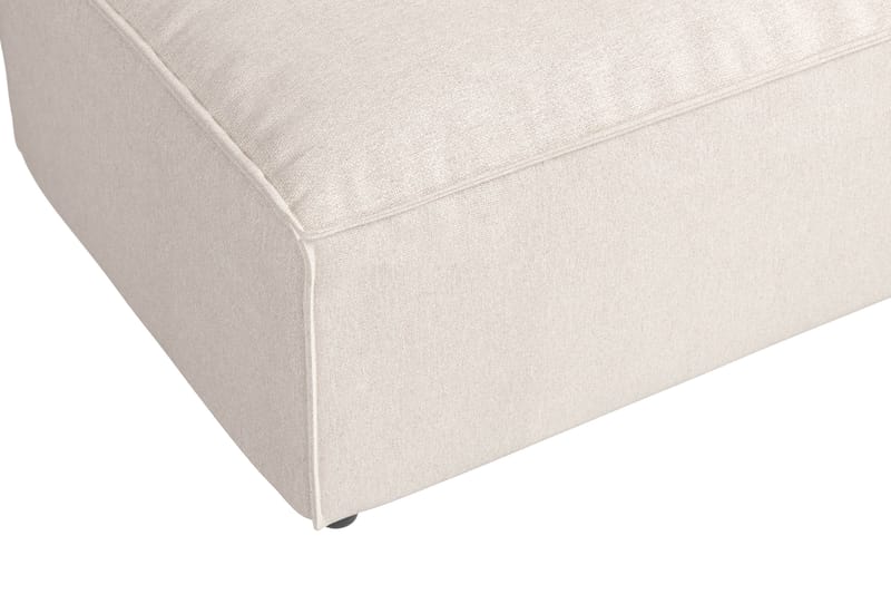 Cubo 1-seters Rektangulær Fotskammelmodul i Stoff 120 cm bred - Beige - Møbler - Stoler & lenestoler - Krakk - Fotskammel