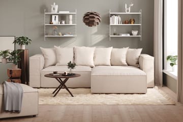 Cubo 1-seters Rektangulær Fotskammelmodul i Stoff 120 cm bred - Beige - Møbler - Stoler & lenestoler - Krakk - Fotskammel