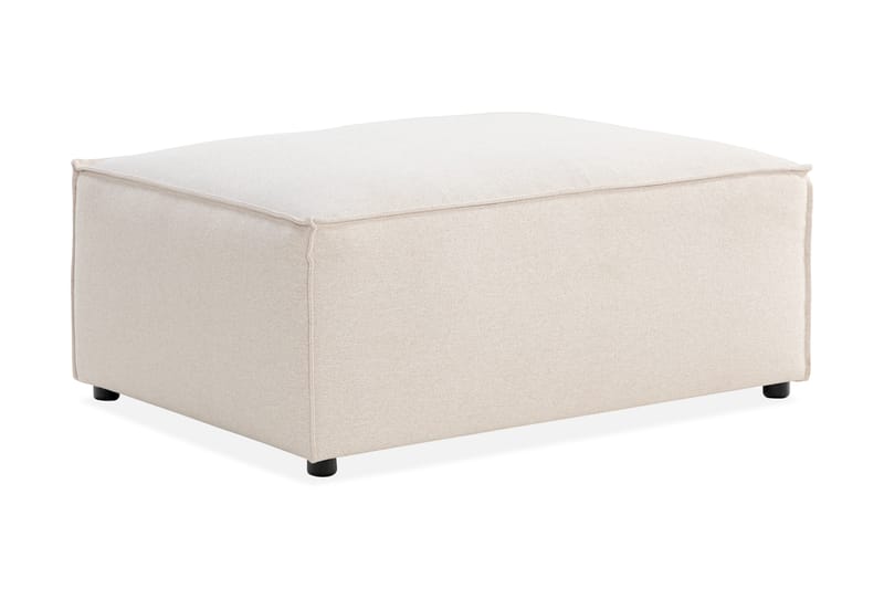 Cubo 1-seters Rektangulær Fotskammelmodul i Stoff 80 cm bred - Beige - Møbler - Stoler & lenestoler - Krakk - Fotskammel