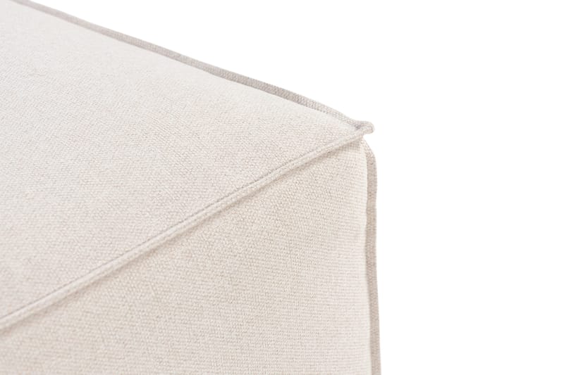 Cubo 1-seters Rektangulær Fotskammelmodul i Stoff 80 cm bred - Beige - Møbler - Stoler & lenestoler - Krakk - Fotskammel