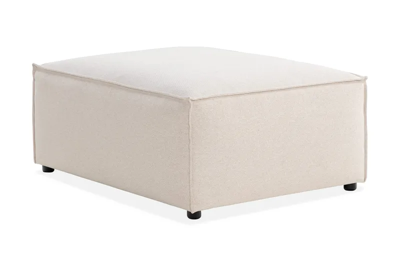 Cubo 1-seters Rektangulær Fotskammelmodul i Stoff 80 cm bred - Beige - Møbler - Stoler & lenestoler - Krakk - Fotskammel