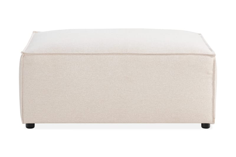 Cubo 1-seters Rektangulær Fotskammelmodul i Stoff 80 cm bred - Beige - Møbler - Stoler & lenestoler - Krakk - Fotskammel