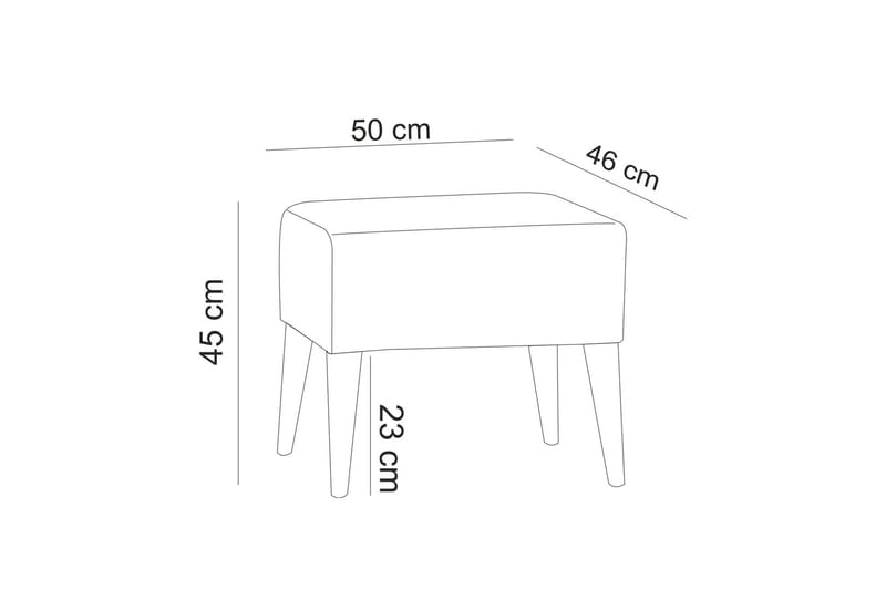 Cynthiaa Fotskammel - Grønn - Møbler - Stoler & lenestoler - Krakk - Fotskammel