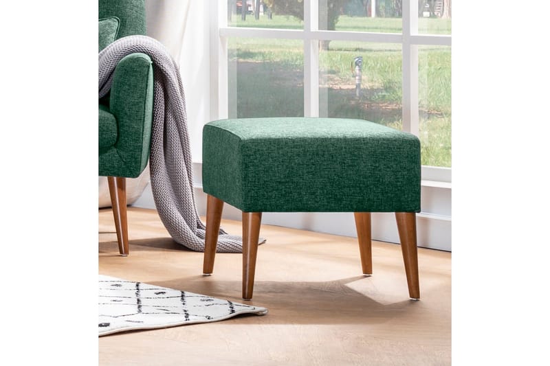 Cynthiaa Fotskammel - Grønn - Møbler - Stoler & lenestoler - Krakk - Fotskammel