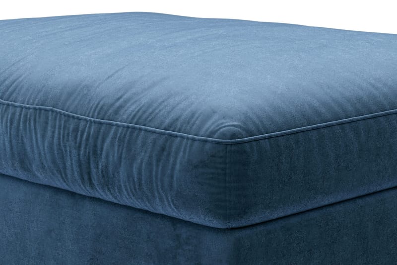 Dubai Fotskammel Fløyel - Blå - Møbler - Stoler & lenestoler - Krakk - Fotskammel