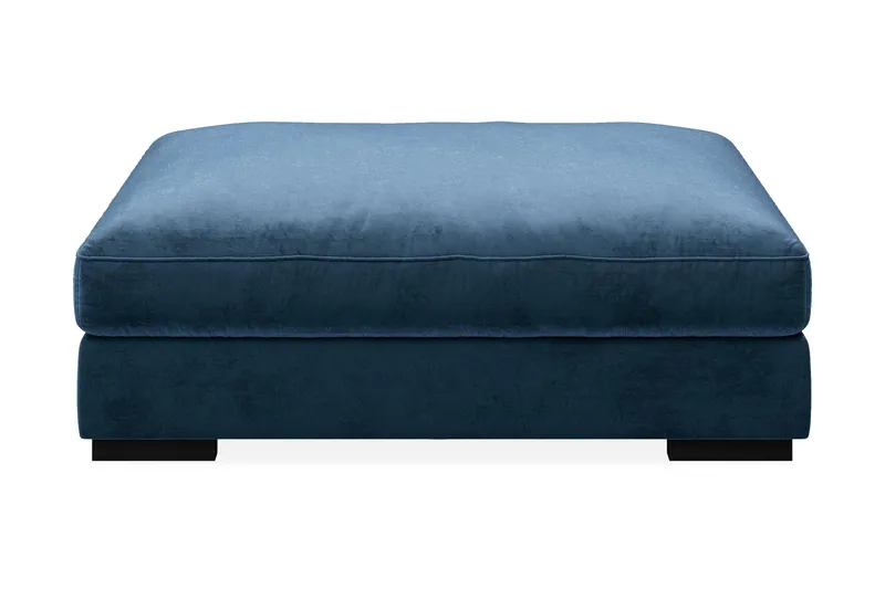 Dubai Fotskammel Fløyel - Blå - Møbler - Stoler & lenestoler - Krakk - Fotskammel
