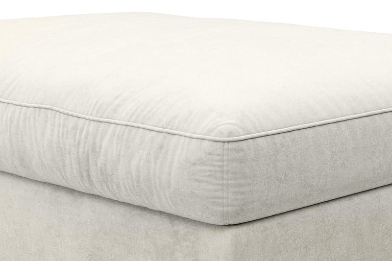 Dubai Fotskammel Fløyel - Hvit - Møbler - Stoler & lenestoler - Krakk - Fotskammel