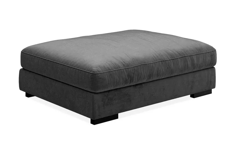 Dubai Fotskammel Fløyel - Mørkegrå - Møbler - Stoler & lenestoler - Krakk - Fotskammel
