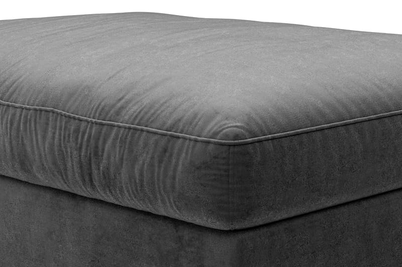 Dubai Fotskammel Fløyel - Mørkegrå - Møbler - Stoler & lenestoler - Krakk - Fotskammel