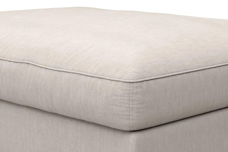 Dubai Rektangulær Fotskammel 120x95 cm i Stoff - Beige - Møbler - Stoler & lenestoler - Krakk - Fotskammel
