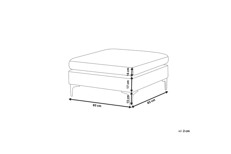 Evja Fotskammel - Fløyel/Grå - Møbler - Stoler & lenestoler - Krakk - Fotskammel