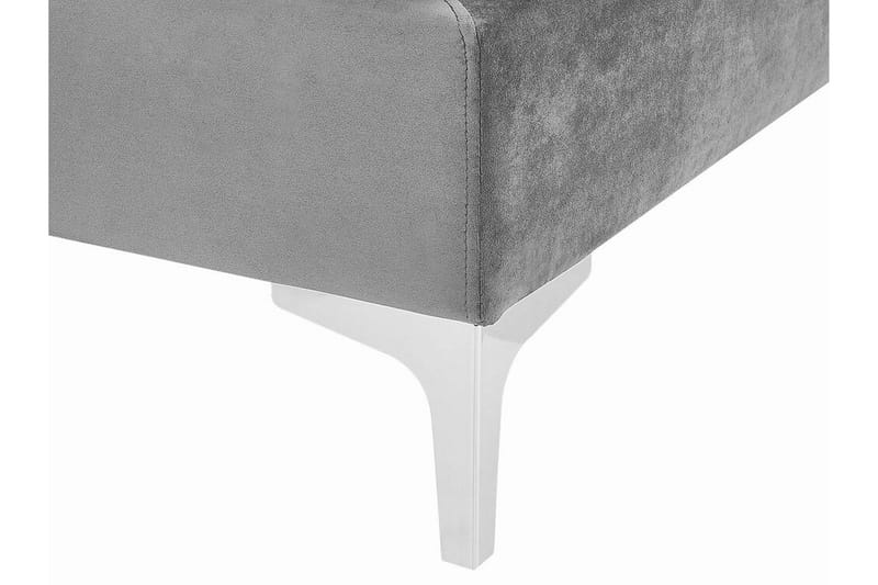 Evja Fotskammel - Fløyel/Grå - Møbler - Stoler & lenestoler - Krakk - Fotskammel